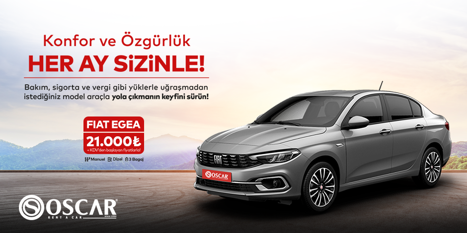 Fiat Egea Dizel Manuel Aylık 21.000 TL