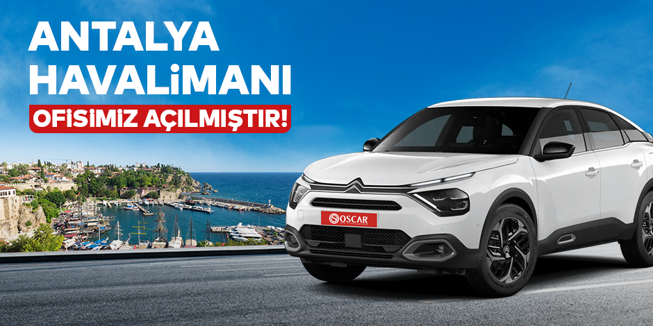 New Rent A Car Office Opened at Antalya Airport!